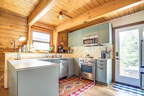 The Bow Roof Cabin Kitchen