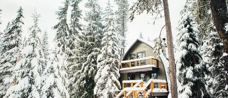 The Bow Roof Cabin Winter