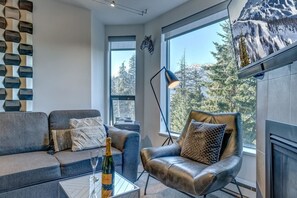 Living room and the view