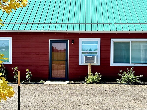 Front door, east facing