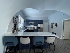 Kitchen with island