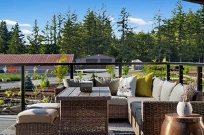 Back Deck with views of the Farm