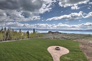 View of Bear Lake from back of yard