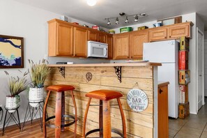 Step back in time as you prepare meals in the kitchen adorned with antiques, adding a touch of nostalgia to your culinary experience.