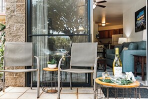 Private lanai with garden view