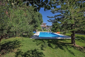 Garden and swimming pool