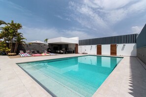 Private heated pool