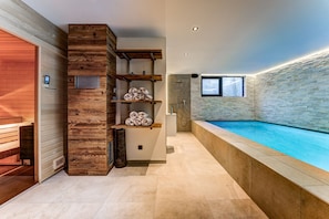 Wellness area with sauna & swimming pool  