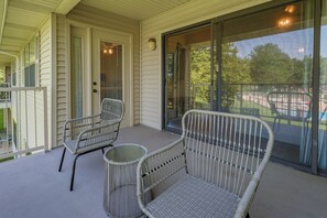 Patio w/ Seating | Pool View