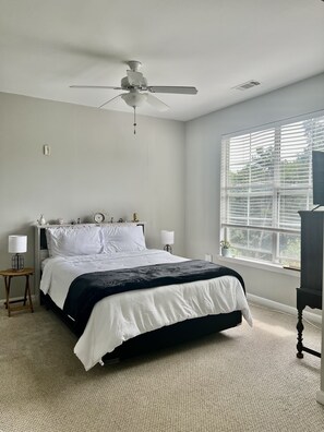 Spacious primary bedroom