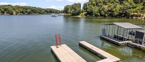 Private dock located less than 100 yards from the property.