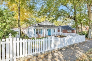 We have a fully-fenced front yard perfect for pets!