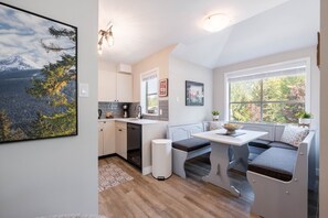 Dining and kitchen area