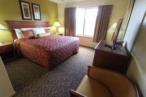 Your master bedroom has a king-sized bed for you to get plenty of rest!