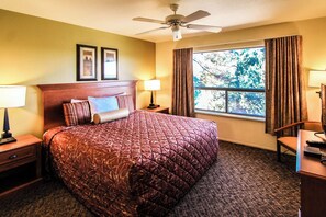 Your master bedroom has a king-sized bed for you to get plenty of rest!