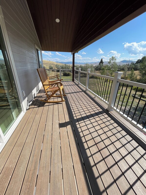 Deck off the primary bedroom-Upstairs