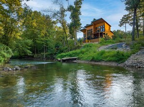 Wild River sits directly on the Lower Mountain Fork River.  The water is always cold and refreshing and most of the summer the river is low enough to sit and hang out. 