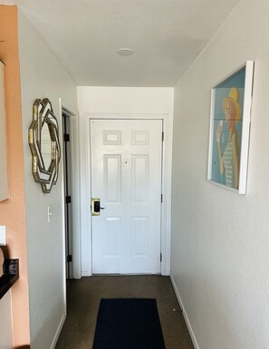 Entry to unit.