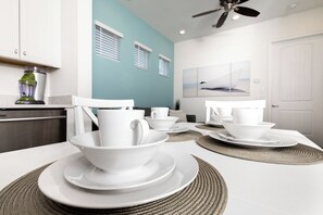 Enjoy meals & time spent together around the dining table, with seating for 4