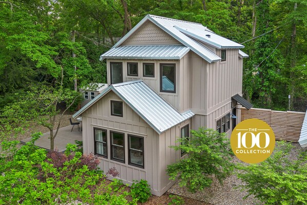 Nestled in the woods, away from it all.