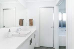 separate toilet and bathroom