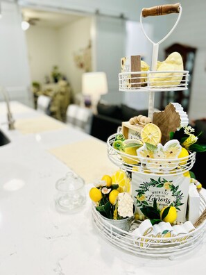 House filled with fun, playful decorations adding character to every room.