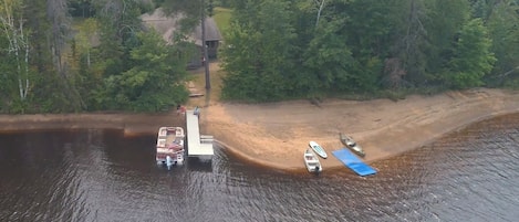 July Photo.  Water Levels vary higher in Spring.