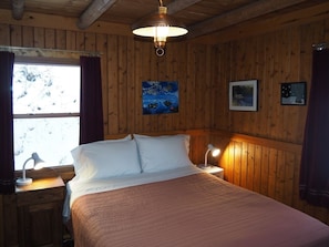 OVERALL: Bedroom #1, the first of the two bedrooms.