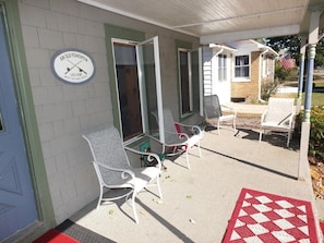 EXTERIOR: The large front porch, which is great for talking and relaxing.
