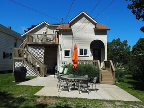 OVERALL:  The back side of the house