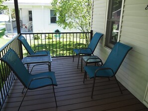 OVERALL:  The private front porch
