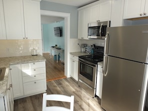 OVERALL:  An overview of the recently renovated kitchen.