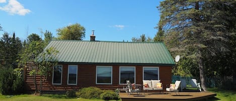 OVERALL:  The backyard of the house, which faces the lake.