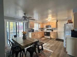 OVERALL:  The gorgeous dining area and kitchen!