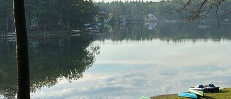 OVERALL:  The lakefront on Little Twin Lake.  As shown in the photos, kayaks and a peddle boat are included with the rental!