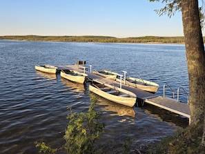 OVERALL: Each cabin is provided with a rowboat.