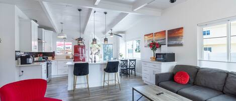 Living Room Kitchen View