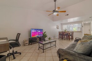 4. Living room next to the dining room