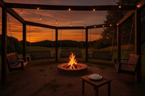 Sunsets at the fire pit are unmatched!