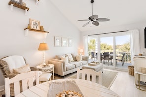 The open living area is a welcoming place to gather with your loved ones.