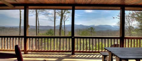 Beautiful Views from the Deck at Overlook Retreat