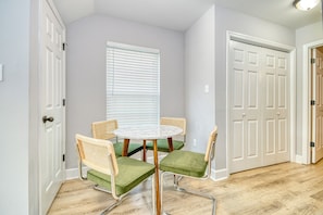 Dining area for four people