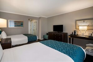 Unit with 2 Double beds. Exact unit will be assigned upon arrival. Views, colors, and decor may vary.
