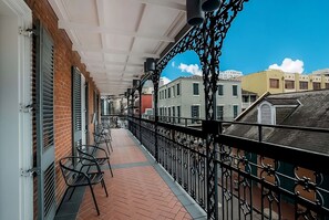 Balcony. Exact unit will be assigned upon arrival. Views, colors, and decor may vary.