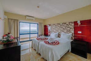 Bedroom. Exact unit will be assigned upon arrival. Views, colors and decor may vary.