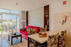 Living room and dining table