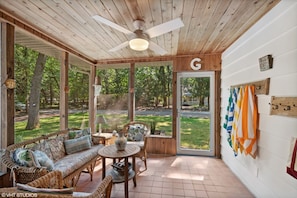 Front Porch with Beach Essentials