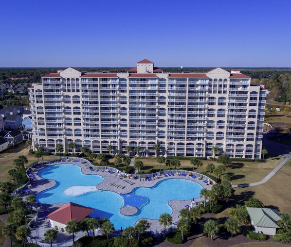 North Tower Building and Pool