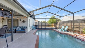Dive into the epitome of leisure and delight in our covered pool oasis.