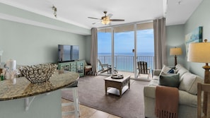 Tidewater 1416 Living Area w/ Gulf views